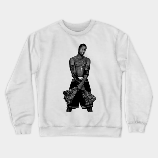 Allen Iverson Roses Crewneck Sweatshirt by Puaststrol